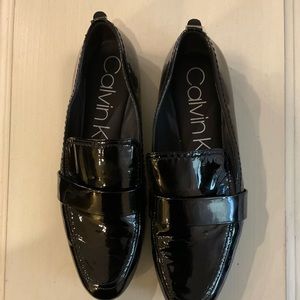 Calvin Klein Black Patent Flats